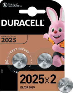 DURACELL Батарейки CR2025 BL2