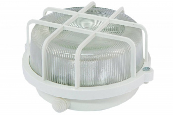TDM светильник НПП 03-100-005.04 У3 (корпус и защитная сетка-квадрат, белый)
