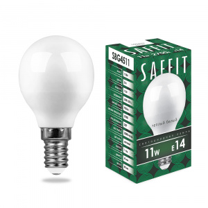 FERON Лампа светодиодная SAFFIT SBG4511 Шарик E14 11W 2700K