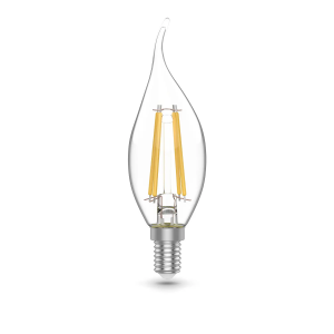 Gauss Лампа Basic Filament Свеча на ветру 5,5W 530lm 4100К Е14 LED (3 лампы в упаковке) 1/20