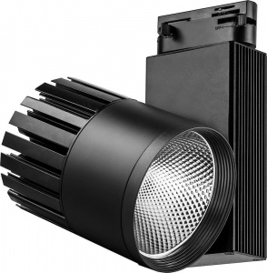 FERON Светодиодный светильник AL105 трековый на шинопровод 30W 4000K, 35 градусов, черный, 3-х фазный