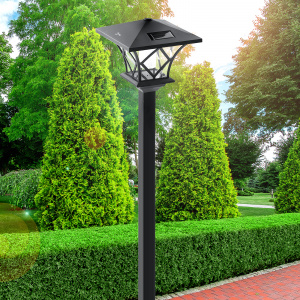 SL-PL155-PST ЭРА Садовый светильник на солнечной батарее, пластик, черный, 155 см