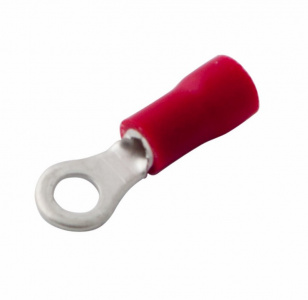 Наконечник кольцевой изолированный ø 3.7 мм 0.5-1.5 мм² (НКи 1.5-3.5) красный REXANT