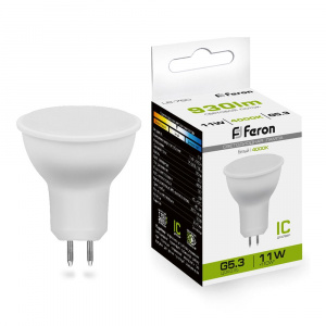 FERON Лампа светодиодная, (11W) 230V G5.3 4000K MR16, LB-760