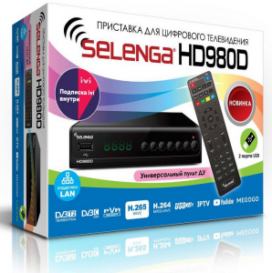 Цифровая приставка DVB-T2 SELENGA HD980D