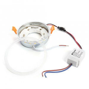 FERON Кольцо с диодами и драйвер для светильников с подсветкой, 4W 20LED SMD2835 4000K GX53, LB-4024