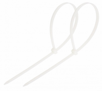 Стяжка кабельная нейлоновая 250x3,6мм, белая (100 шт/уп) REXANT