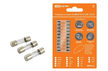 Изображение товара Плавкая вставка ВПБ6-8 1,25А 250В TDM упак (10 шт.)