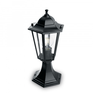 FERON Светильник садово-парковый 6104/PL6104 шестигранный на постамент 60W E27 230V, черный