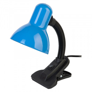GENERAL светильник настольный на прищепке под лампу синий GTL-023-60-220
