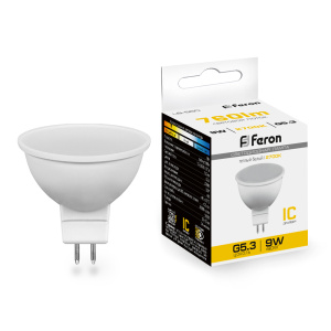 Изображение товара FERON лампа светодиодная LB-560 9W MR16 G5.3 2700K 230V