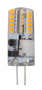 Лампочка светодиодная ЭРА STD LED-JC-2,5W-12V-SLC-827-G4 G4 2,5Вт силикон капсула теплый белый свет