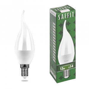 FERON Лампа светодиодная SAFFIT SBC3713 Свеча на ветру E14 13W 4000K