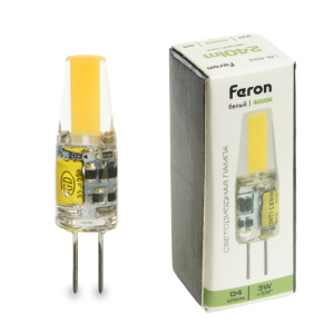 Изображение товара FERON Лампа светодиодная, (3W) 12V G4 4000K JC, LB-424