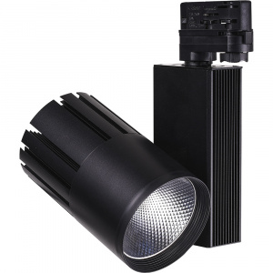 FERON Светодиодный светильник AL105 трековый на шинопровод 40W 4000K, 35 градусов, черный, 3-х фазный