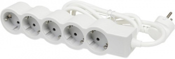 Legrand Удлинитель серии "Стандарт" 5 x 2К+З с кабелем 1,5 м., цвет: бело-серый