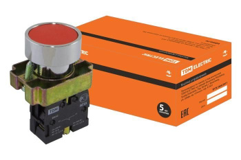 Изображение товара Кнопка BА42 без подсветки красный 1р TDM