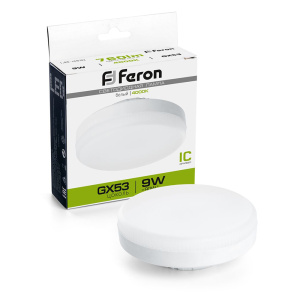 FERON лампа светодиодная LB-452 9W GX53 4000K 230V для натяжных потолков от оптового интернет-магазина Макел25.
