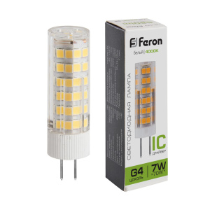 FERON лампа светодиодная LB-433 G4 7W 220V 4000K холодная от оптового интернет-магазина Макел25.