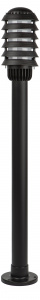 Садово-парковый светильник ЭРА НТУ 01-60-016 Поллар напольный черный IP54 Е27 max60Вт h1050мм