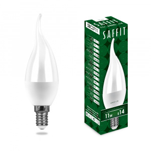 FERON SAFFIT Лампа светодиодная, 11W 230V E14 6400K на ветру C37T, SBC3711
