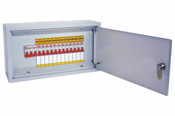 Осветительный щиток с выключателем ОЩВ-12 (63А/16А) 220х400х120мм TDM