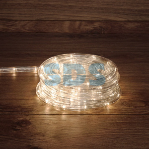 Дюралайт LED фиксинг (2W), 24 LED/м, теплый белый, 20 м