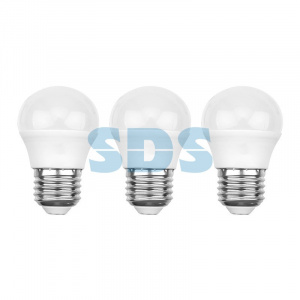 Лампа светодиодная Шарик (GL) 9,5Вт E27 903Лм 4000K нейтральный свет (3 шт/уп) REXANT