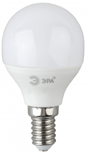 Лампочка светодиодная ЭРА RED LINE LED P45-8W-865-E14 R E14 / Е14 8Вт шар холодный дневной свет