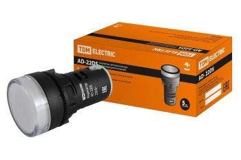 Изображение товара Лампа AD-22DS(LED)матрица d22мм белый 230В TDM
