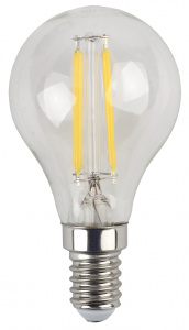 Лампочка светодиодная ЭРА F-LED P45-9W-840-E14 E14 / Е14 9Вт филамент шар нейтральный белый свет