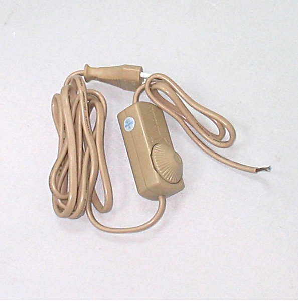 FERON золото сетевой шнур с диммером DM103 1,5+0,5м -200W 230V*