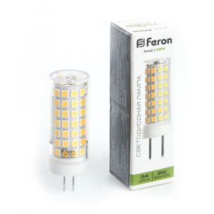FERON Лампа светодиодная, (9W) 230V G4 4000K JCD, LB-434