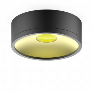 Gauss LED светильник накладной HD027 17W (черный/золото) 3000K 140х50,1100лм