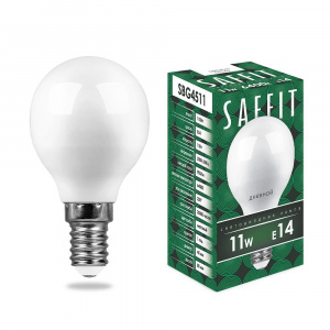 FERON Лампа светодиодная SAFFIT SBG4511 Шарик E14 11W 6400K