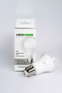LEDS POWER Светодиодная лампа A60 E27 15Вт 4000К