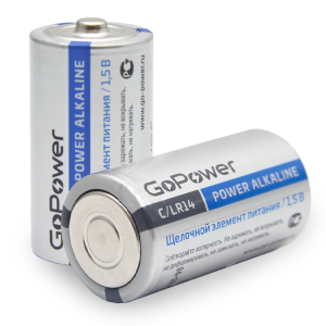 GoPower Батарейка LR14 C shrink2 Power Alkaline 1.5V