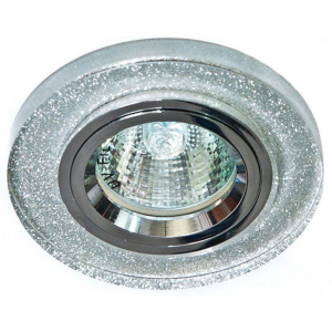 FERON Светильник встраиваемый DL8060-2/8060-2 потолочный MR16 G5.3 мерацющее серебро