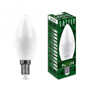 FERON SAFFIT Лампа светодиодная, 9W 230V E14 6400K C37, SBC3709