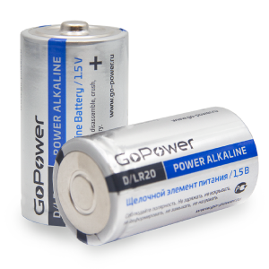 GoPower Батарейка LR20 D shrink2 Alkaline 1.5V