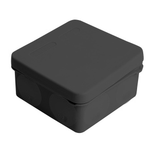 STEKKER Коробка разветвительная 2х компонентная HF 100*100*50мм, 8 вводов, IP67, черная (GE42455-05), EBX40-38-67
