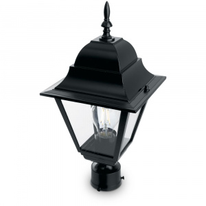 FERON Светильник садово-парковый 4203/PL4203 четырехгранный на столб 100W E27 230V, черный