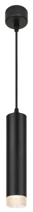 ЭРА Светильник подвесной (подвес) PL18 BK/CL MR16 GU10 потолочный цилиндр черный, прозрачный